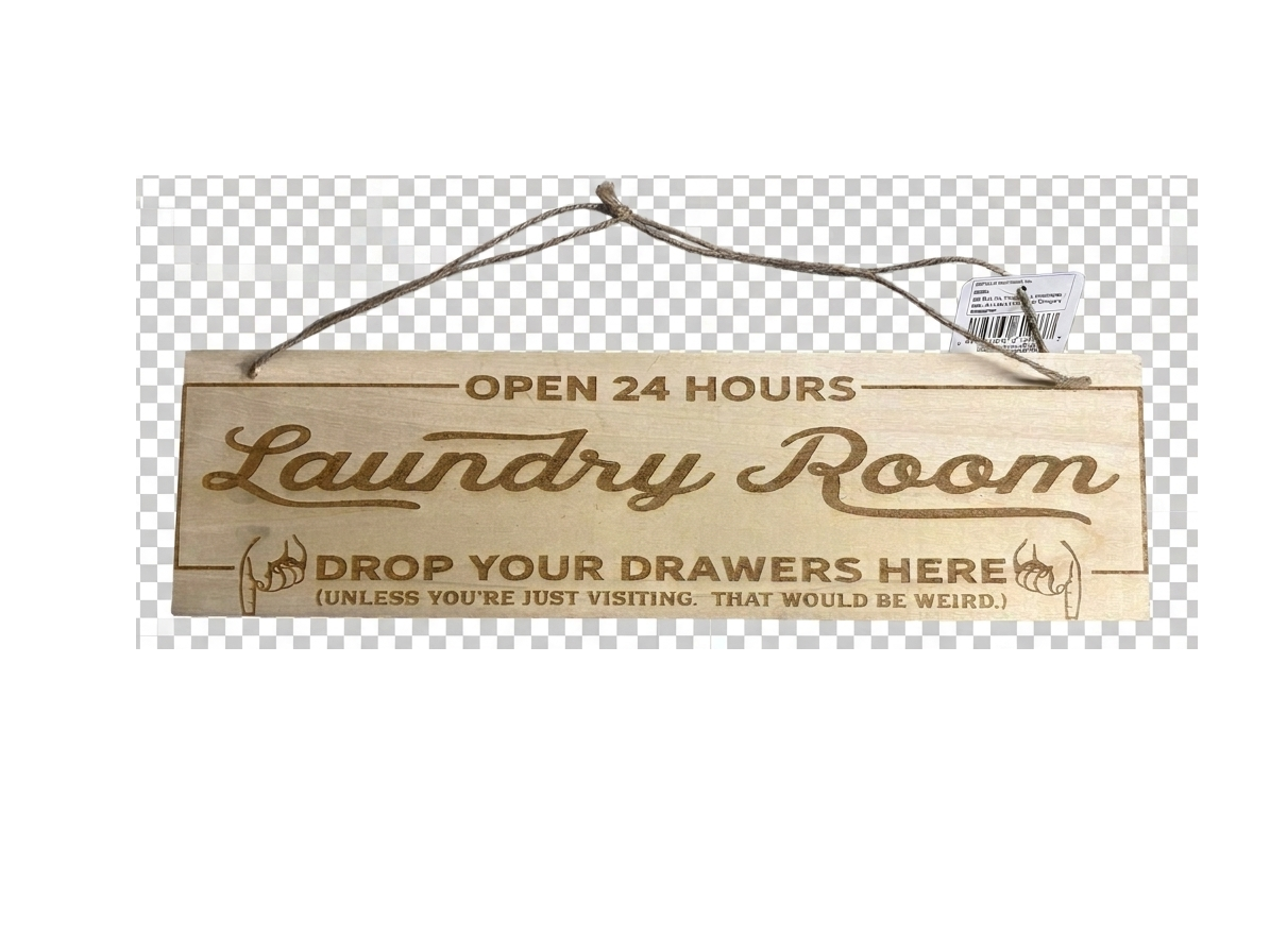 Custom laser engraved wood sign — personalized wood engraving, Pensacola FL